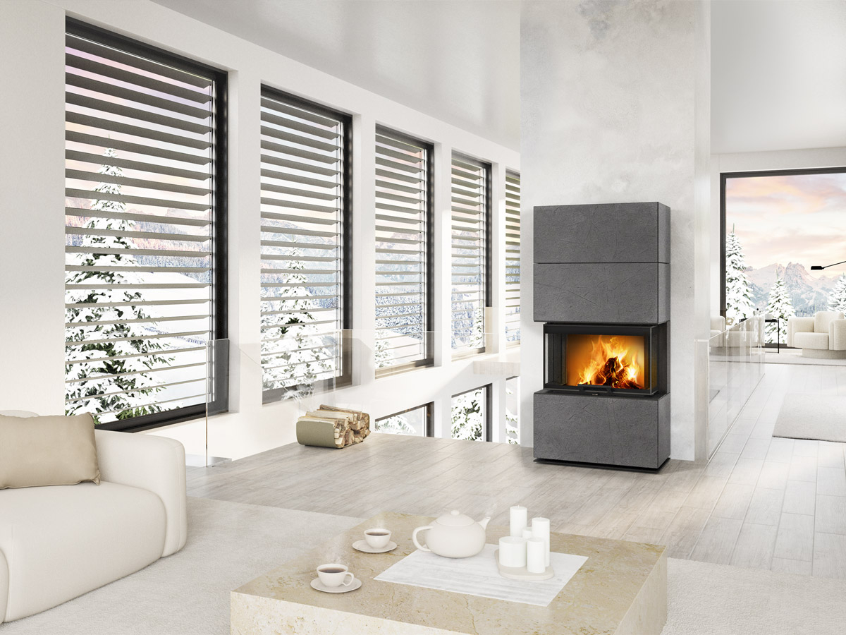 CARA C62 thermaline tmavý - designový krb – Obrázok 3